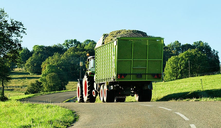 Ecodriving eines Traktors in der Landwirtschaft