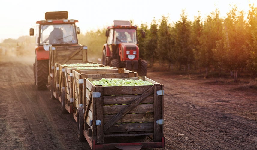 Verwendung von Spezialreifen für den Obstbau