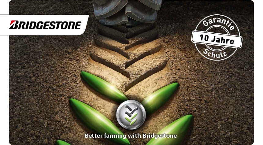 Bridgestone gewährt 10 Jahre Garantie ab Kaufdatum