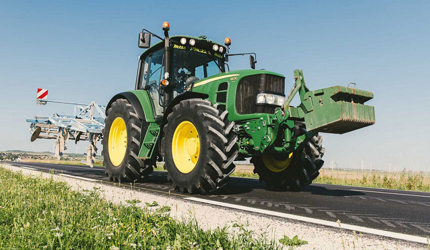 Die Reifen VX-R TRACTOR bieten mehr Fahrkomfort