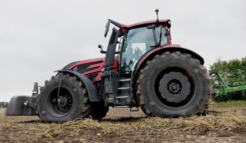 Der VT-Tractor von Bridgestone kann mit einem Druck von 0,6 bar arbeiten