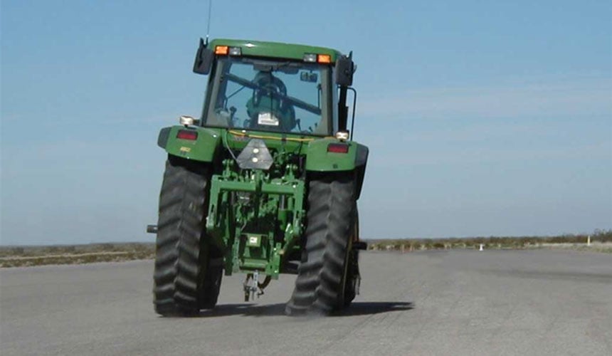 Reifendrifttest in Kurven
