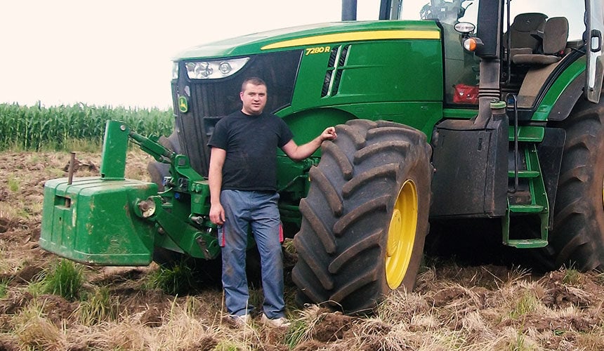 Traktor John Deere mit Reifen VT-Tractor